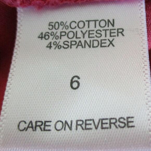 7th Ave. New York & Co. Women's Salmon Mid Rise Zip Back Skirt Size 6 - Picture 4 of 5